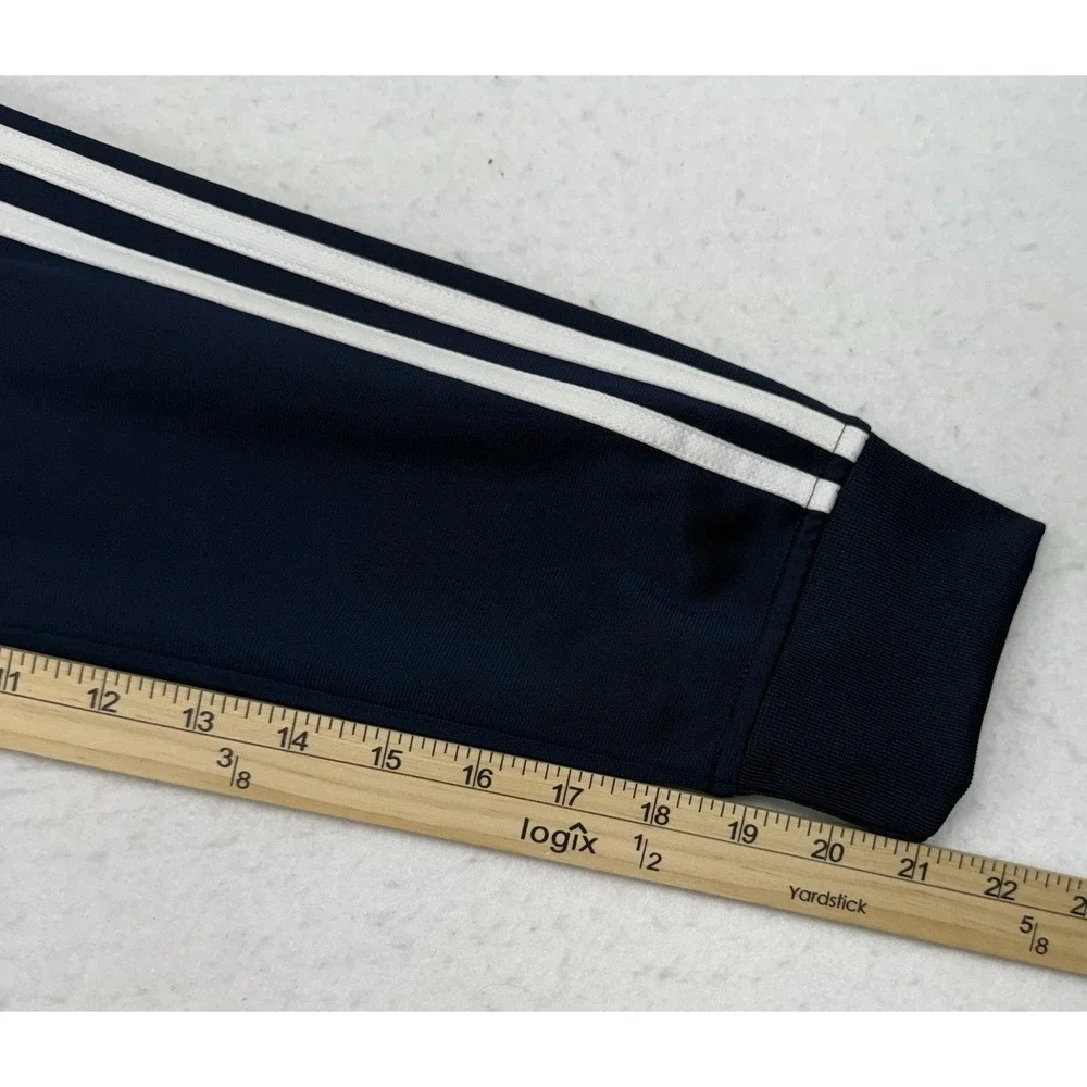 NEW Adidas men Essentials 3-Stripes Track Suit Legend Ink (NAVY) / White - 2XL